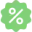 Discount percentage icon