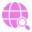 Globe search icon representing community research